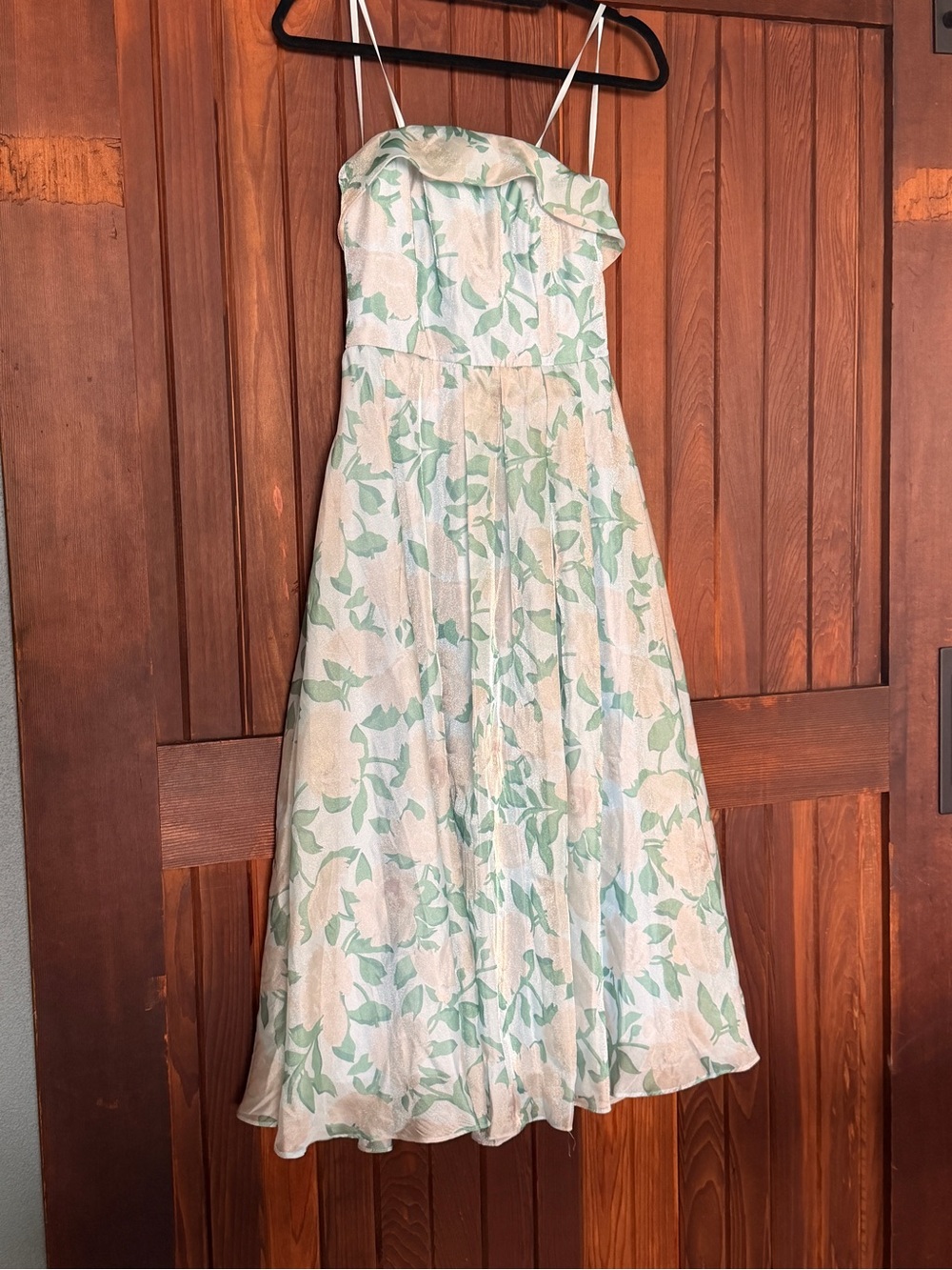 Darling Mint Green and White Floral Ruffle Sundress